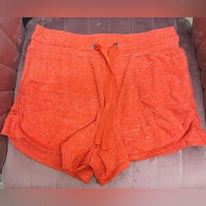 Orange athletic shorts